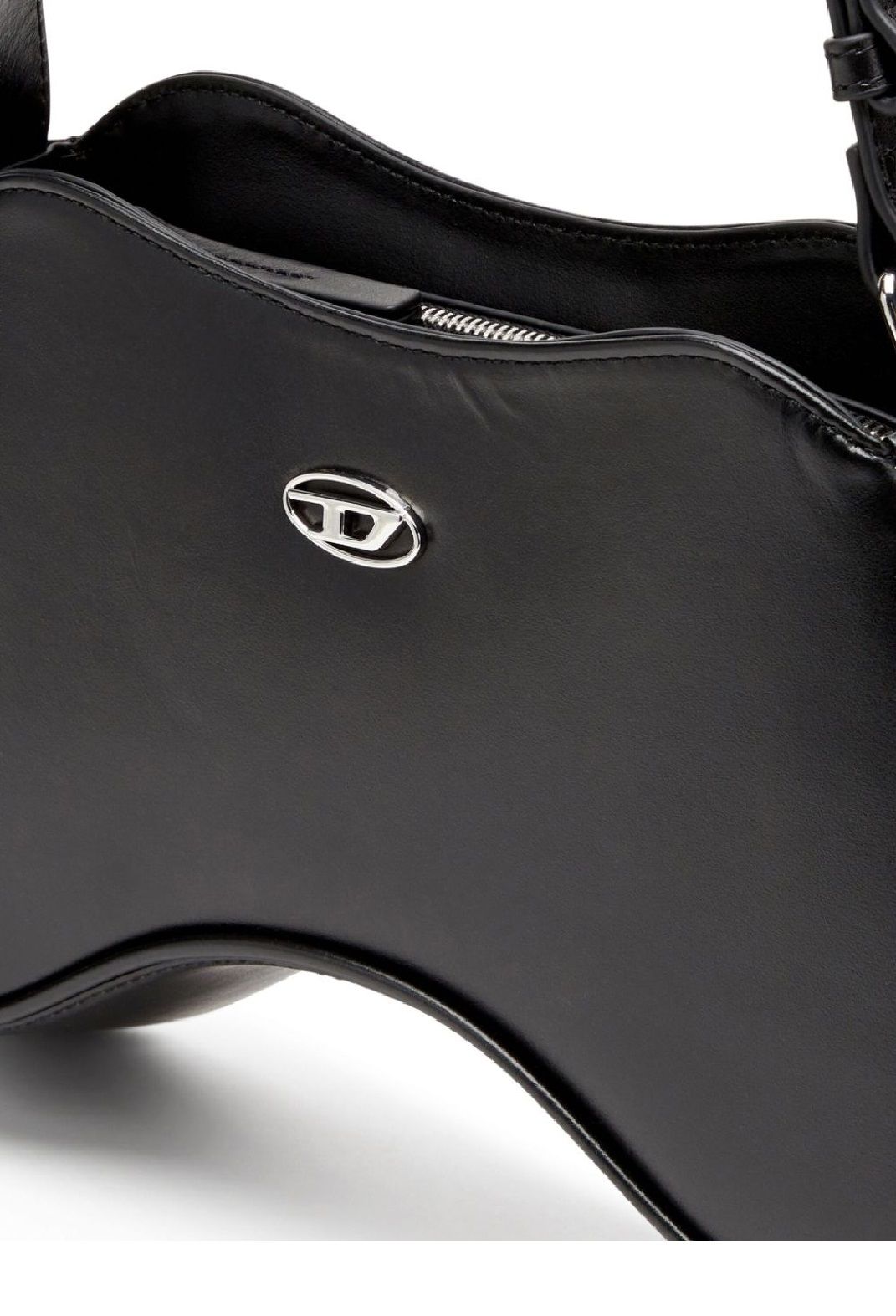 DIESEL PLAY SHOULDER shoulder bag SS25 新作 ★ PLAY SHOULDER Play-Glossy shoulder bag with print｜イエロー